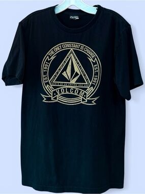Volcom The Only Constant is Change Black T-Shirt Mens Sz M Vintage ‘90’s